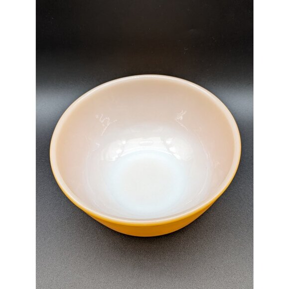 1970's Vintage Anchor Hocking Fire Orange Nesting Mixing Bowl - Picture 2 of 5